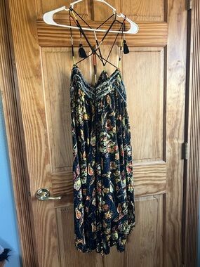 farm rio colorful maxi dress Pink Banana Leaves Maxi Dress
